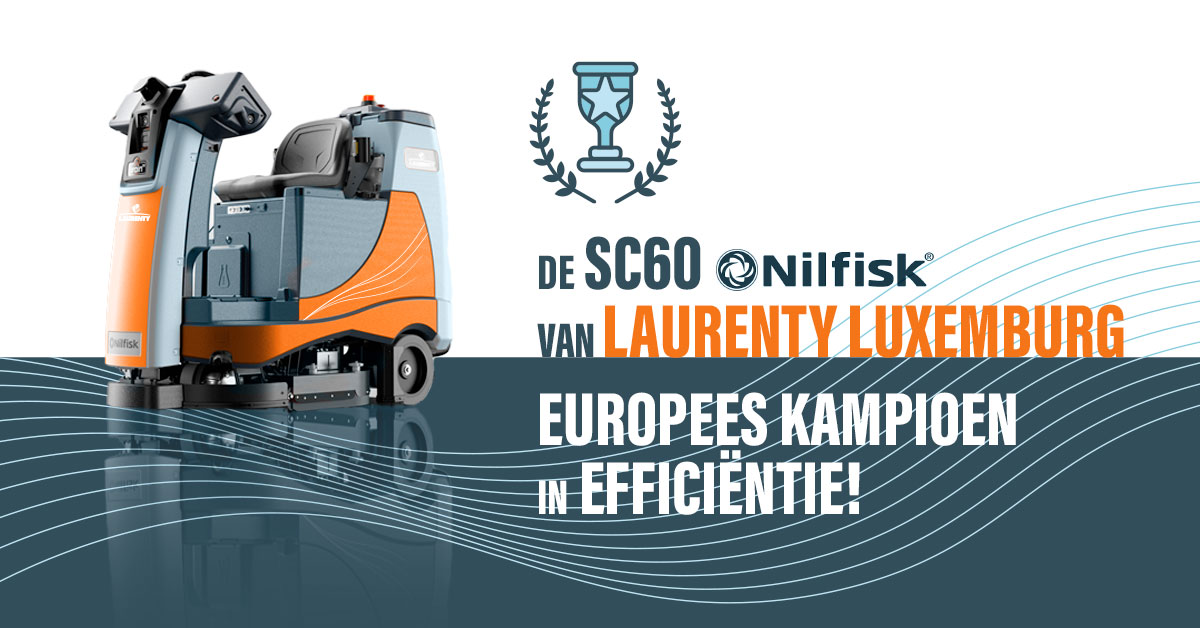 Innovatie ten dienste van onze teams: ontdek onze Nilfisk SC60, de kampioen van Europa!